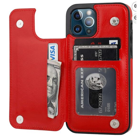 ONETOP Compatible with iPhone 13 Wallet case - Picture 1 of 4